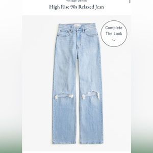 Abercrombie High Rise 90’s Relaxed Jeans